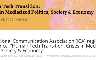 Managing Newsroom Diversity at ICA Regional Conference: Prof. Anna Jupowicz-Ginalska on Media Polarization and Refugee CrisesI